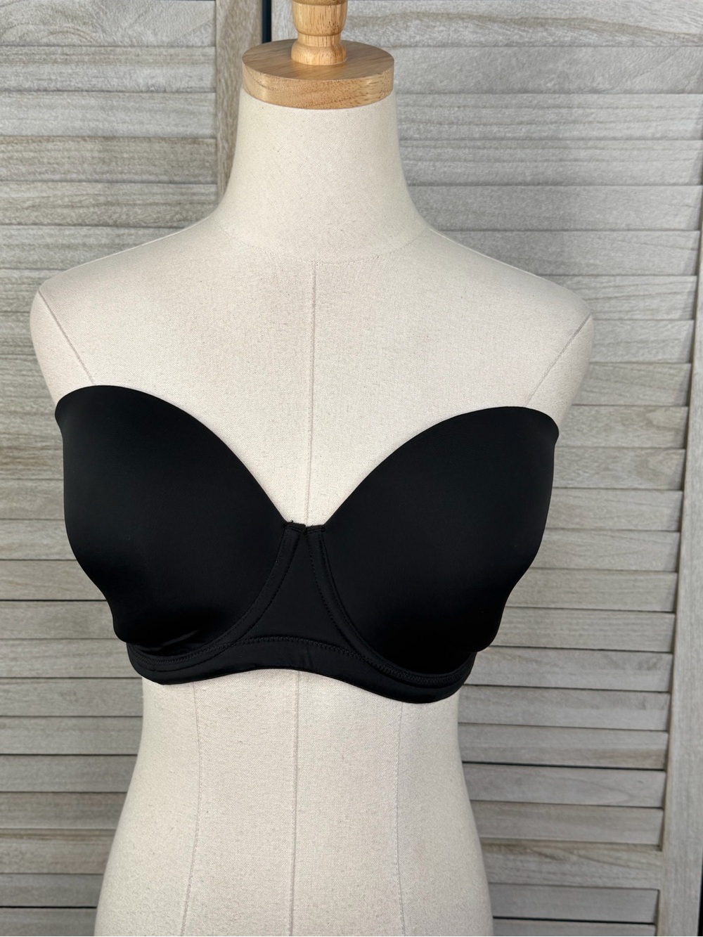 DELIMIRA Sleek Strapless Underwire Bra Black-34G